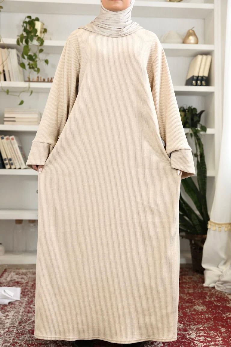 Corduroy abaya